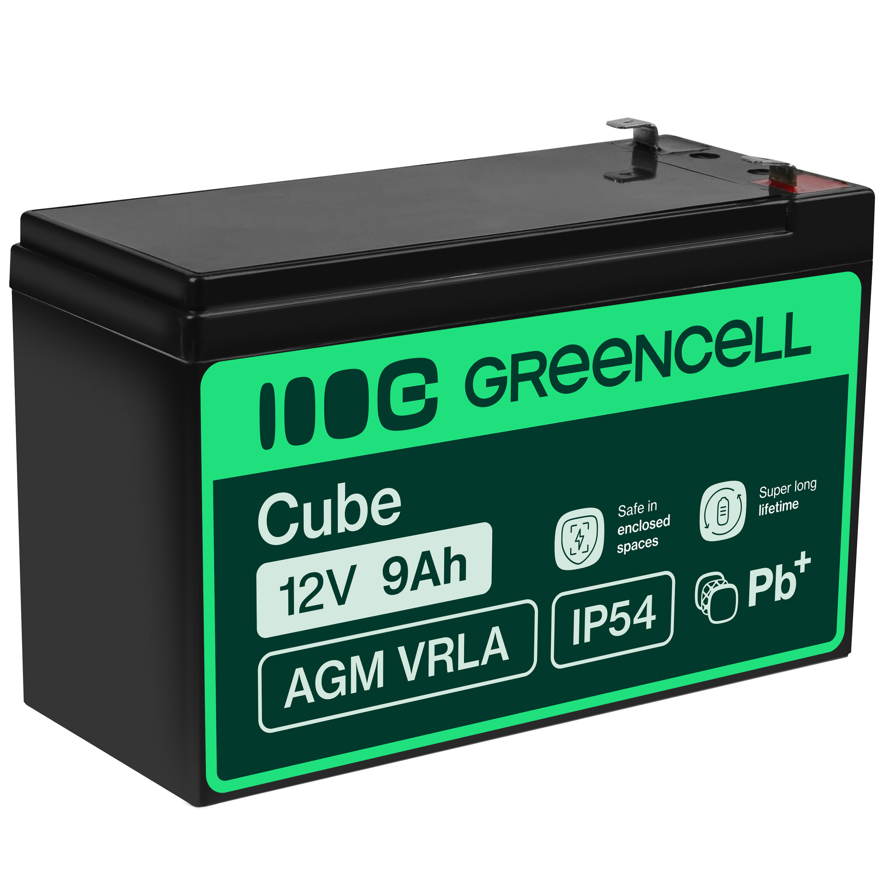 Baterie pro UPS Green Cell AGM VRLA 12V 9Ah, AGM06